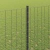 Plot s sloupkem Šedá 1,6 x 10 m Ocel a PVC 3336069