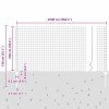 Plot s sloupkem Šedá 1 x 25 m Ocel a PVC 3336097