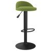 Barové stoličky 2 ks světle zelené samet 333603