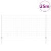 Plot s sloupkem Stříbrná 1,2 x 25 m Ocel 3336195
