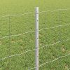 Plot s sloupkem Stříbrná 0,8 x 25 m Ocel 3336203