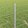 Plot s sloupkem Stříbrná 0,4 x 50 m Ocel 3336208