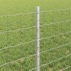 Plot s sloupkem Stříbrná 0,6 x 50 m Ocel 3336228