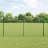Plot s sloupkem Zelená 1,6 x 10 m Ocel a PVC 3336236