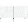 Plot s sloupkem Zelená 1 x 25 m Ocel a PVC 3336248