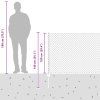 Plot s sloupkem Zelená 1 x 25 m Ocel a PVC 3336248