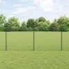 Plot s sloupkem Zelená 1 x 25 m Ocel a PVC 3336248