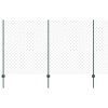 Plot s sloupkem Zelená 1,4 x 25 m Ocel a PVC 3336254