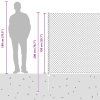 Plot s sloupkem Šedá 1,5 x 10 m Ocel a PVC 3336263