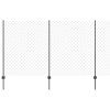 Plot s sloupkem Šedá 1,4 x 10 m Ocel a PVC 3336270