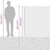 Plot s sloupkem Šedá 1,6 x 10 m Ocel a PVC 3336272