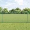 Plot s sloupkem Zelená 1,4 x 25 m Ocel a PVC 3336487