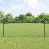 Plot s sloupkem Zelená 1,4 x 25 m Ocel a PVC 3336488