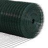 Plot s sloupkem Zelená 1,5 x 25 m Ocel a PVC 3336492