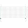 Plot s sloupkem Zelená 1 x 50 m Ocel a PVC 3336516