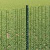 Plot s sloupkem Zelená 1 x 50 m Ocel a PVC 3336516