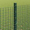 Plot s sloupkem Zelená 1,2 x 50 m Ocel a PVC 3336519