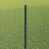 Plot s sloupkem Zelená 1,4 x 50 m Ocel a PVC 3336523
