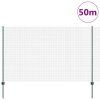 Plot s sloupkem Zelená 1,5 x 50 m Ocel a PVC 3336527