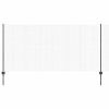 Plot s sloupkem Šedá 1,2 x 25 m Ocel a PVC 3336604