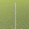 Plot s sloupkem Šedá 1,4 x 25 m Ocel a PVC 3336607