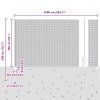 Plot s sloupkem Šedá 1,6 x 25 m Ocel a PVC 3336613