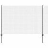 Plot s sloupkem Šedá 1,6 x 25 m Ocel a PVC 3336613