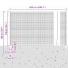 Plot s sloupkem Šedá 1,4 x 50 m Ocel a PVC 3336641