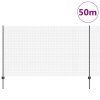 Plot s sloupkem Šedá 1,4 x 50 m Ocel a PVC 3336641