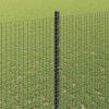 Plot s sloupkem Šedá 1,4 x 50 m Ocel a PVC 3336641