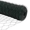 Plot s sloupkem Zelená 1,6 x 25 m Ocel a PVC 3336734