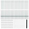 Plot s sloupkem Zelená 1,4 x 50 m Ocel a PVC 3336763