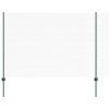 Plot s sloupkem Zelená 1,5 x 50 m Ocel a PVC 3336764