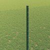 Plot s sloupkem Zelená 1,5 x 50 m Ocel a PVC 3336764