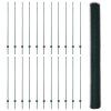 Plot s sloupkem Zelená 1,5 x 50 m Ocel a PVC 3336764