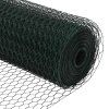 Plot s sloupkem Zelená 1,5 x 50 m Ocel a PVC 3336764