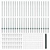 Plot s sloupkem Zelená 1,5 x 50 m Ocel a PVC 3336765