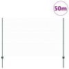 Plot s sloupkem Zelená 1,5 x 50 m Ocel a PVC 3336767