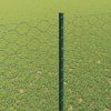 Plot s sloupkem Zelená 1,5 x 50 m Ocel a PVC 3336767