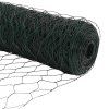 Plot s sloupkem Zelená 1,5 x 50 m Ocel a PVC 3336767