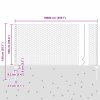 Plot s sloupkem Zelená 1 x 100 m Ocel a PVC 3336791