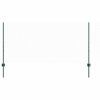 Plot s sloupkem Zelená 1 x 100 m Ocel a PVC 3336791