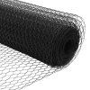 Plot s sloupkem Šedá 1,6 x 25 m Ocel a PVC 3336873