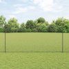 Plot s sloupkem Šedá 1,6 x 25 m Ocel a PVC 3336873