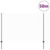 Plot s sloupkem Šedá 1,6 x 50 m Ocel a PVC 3336912