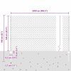 Plot s sloupkem Stříbrná 1,2 x 25 m Ocel 3337004