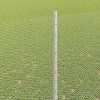 Plot s sloupkem Stříbrná 1,6 x 25 m Ocel 3337014