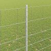 Plot s sloupkem Stříbrná 1,6 x 25 m Ocel 3337140