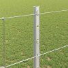 Plot s sloupkem Stříbrná 1,2 x 50 m Ocel 3337153