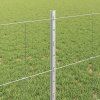 Plot s sloupkem Stříbrná 0,8 x 100 m Ocel 3337166